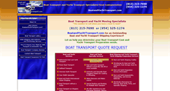 Desktop Screenshot of boatandyachttransport.com